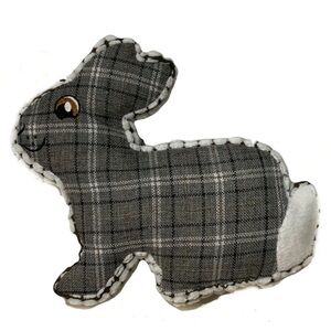Dog Toss Toy European Home Burlap Bunny Grey White Country Farmhouse Pla…
